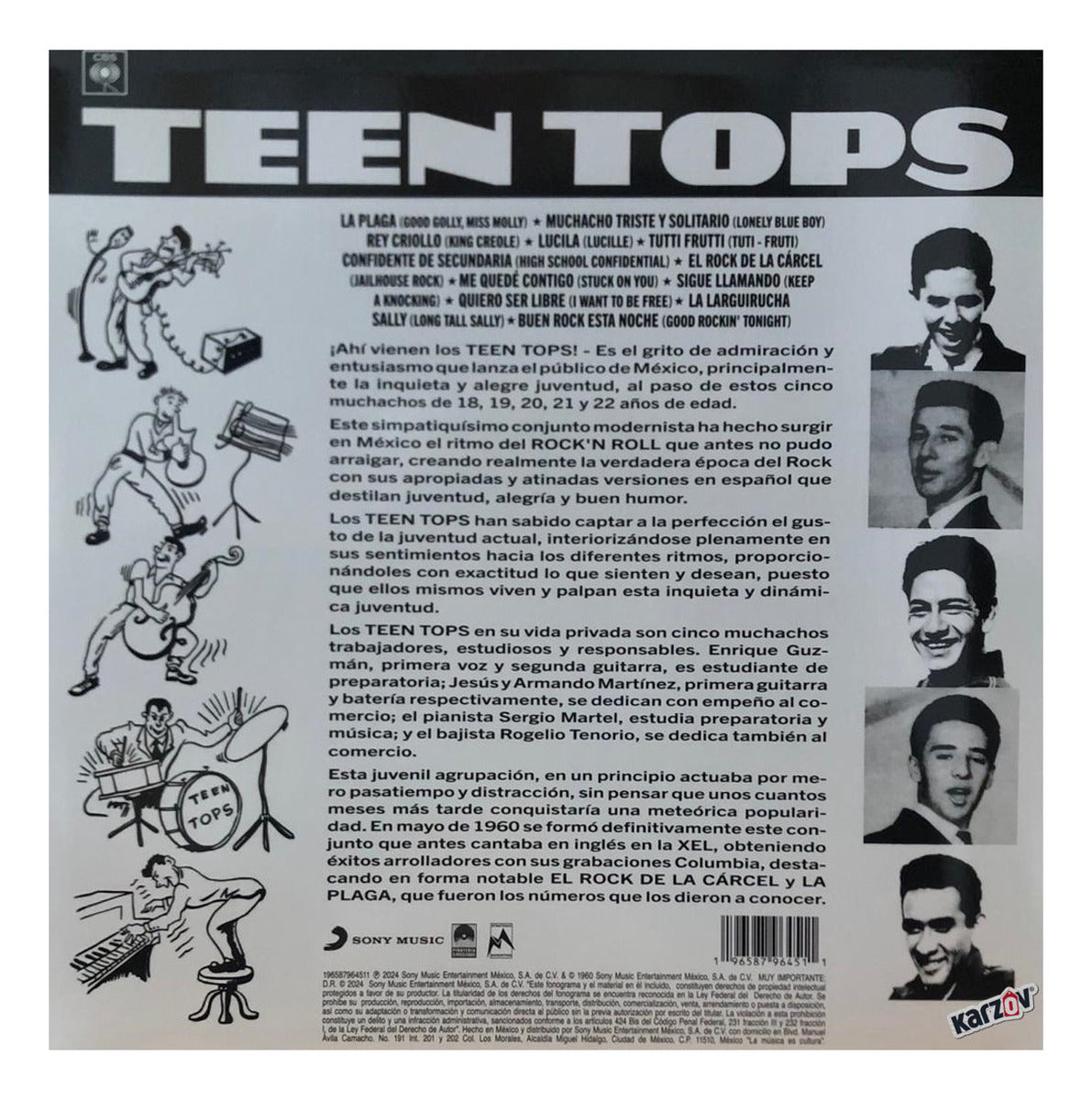 Teen Tops Blue Clear Lp Vinyl