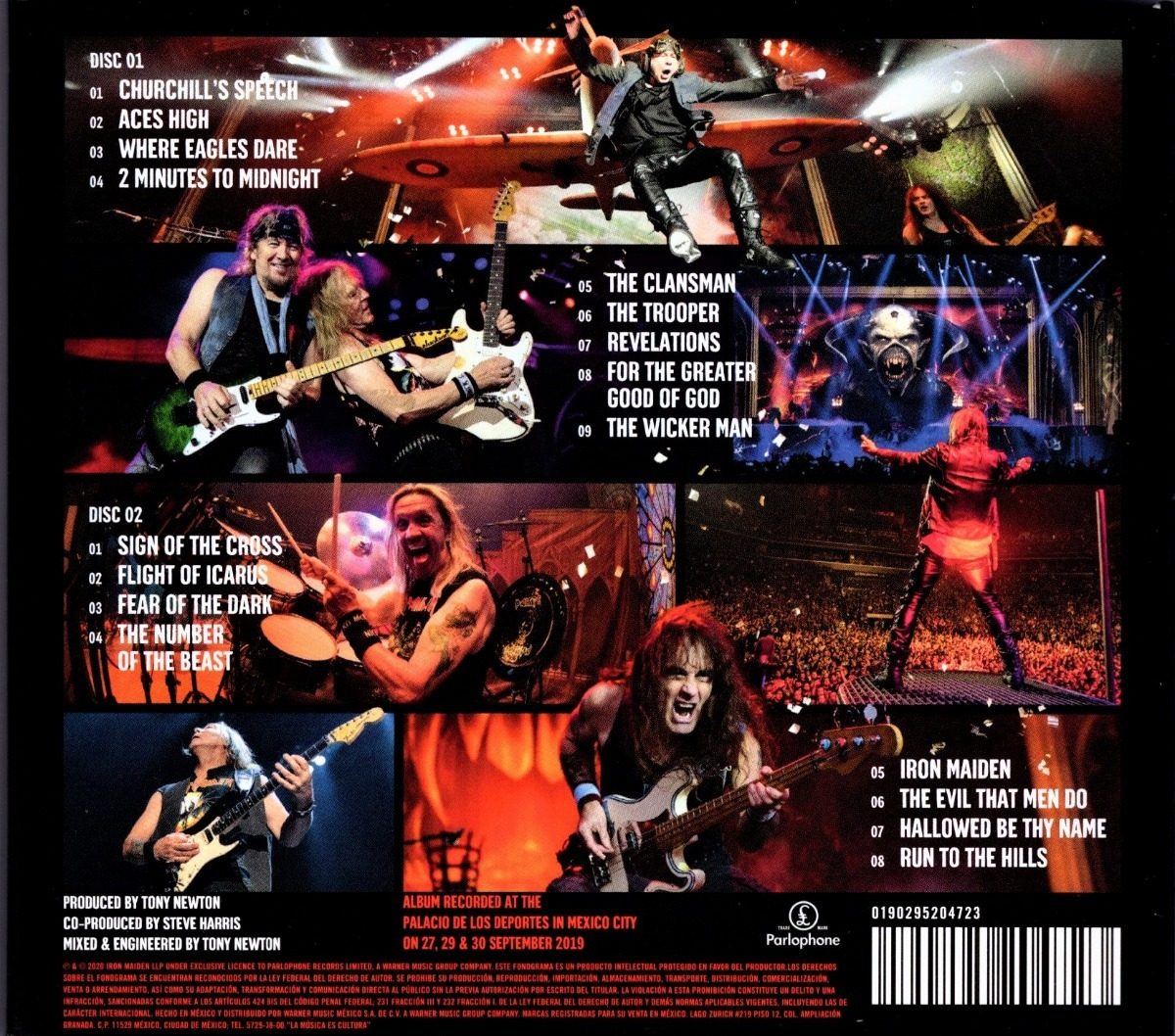 Iron Maiden Legacy Of The Beast Live In Mexico 2 Discos Cd