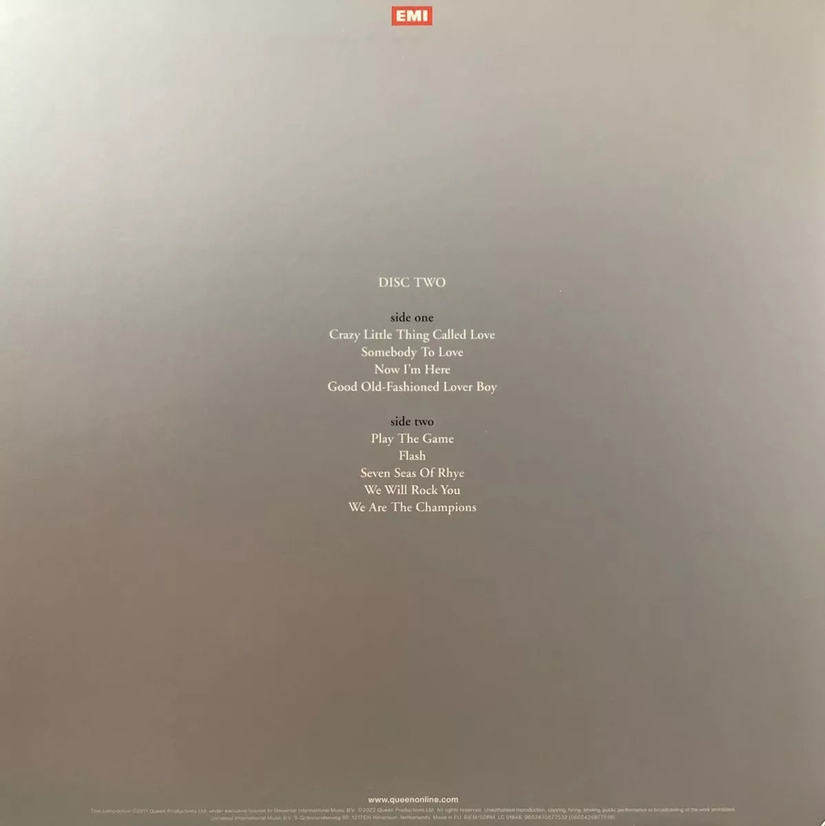 Queen The Platinum Collection Disco 2 Rojo Red Lp Vinyl
