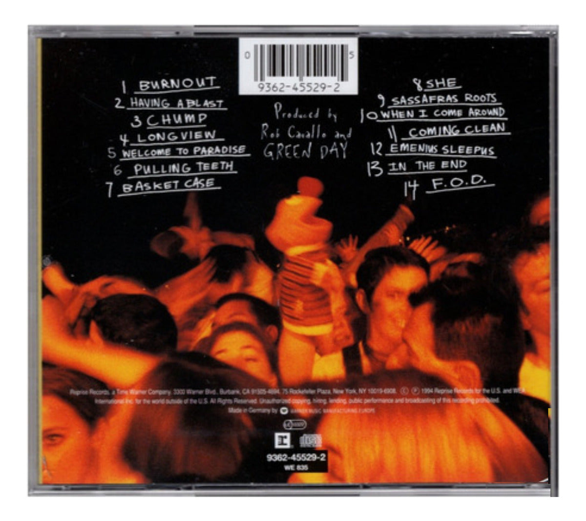 Green Day Dookie Disco Cd