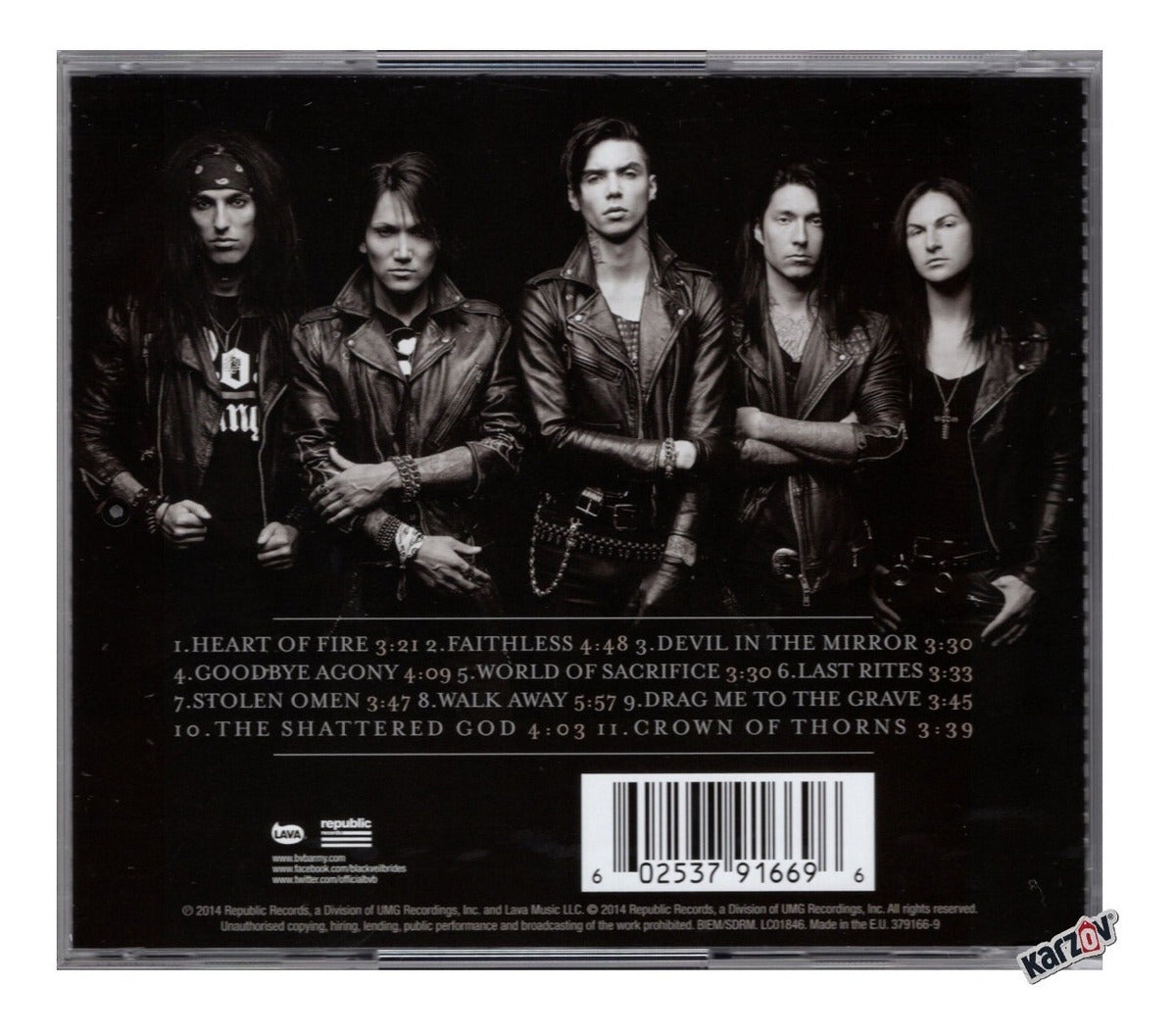 Black Veil Brides Black Veil Brides Disco Cd