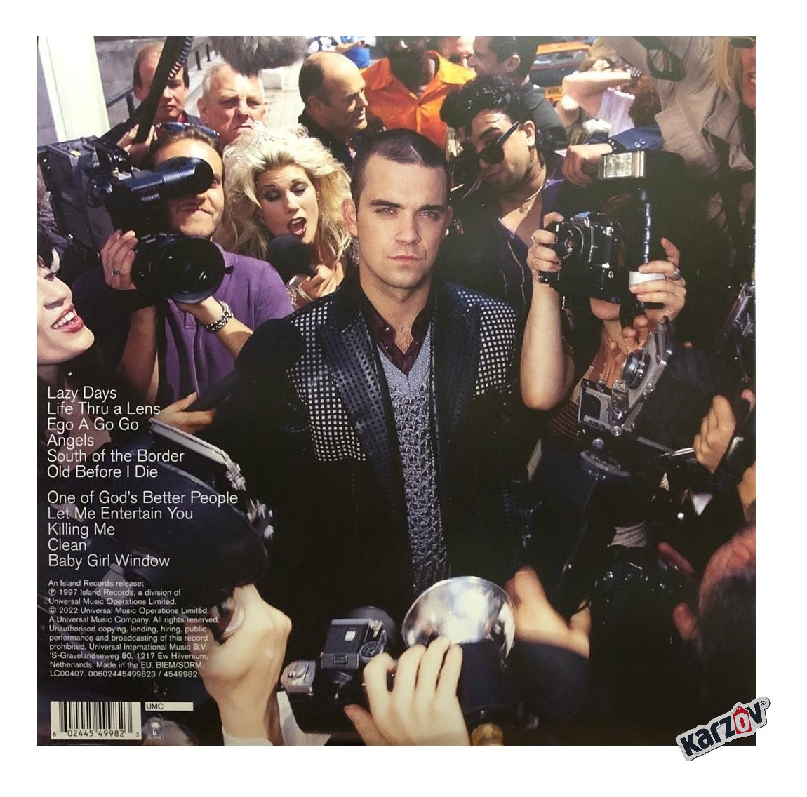 Robbie Williams Life Thru A Lens Clear Lp Vinyl