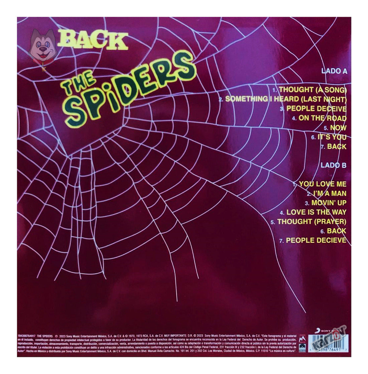The Spiders Back Psychedelic Rock Green Lp Vinyl