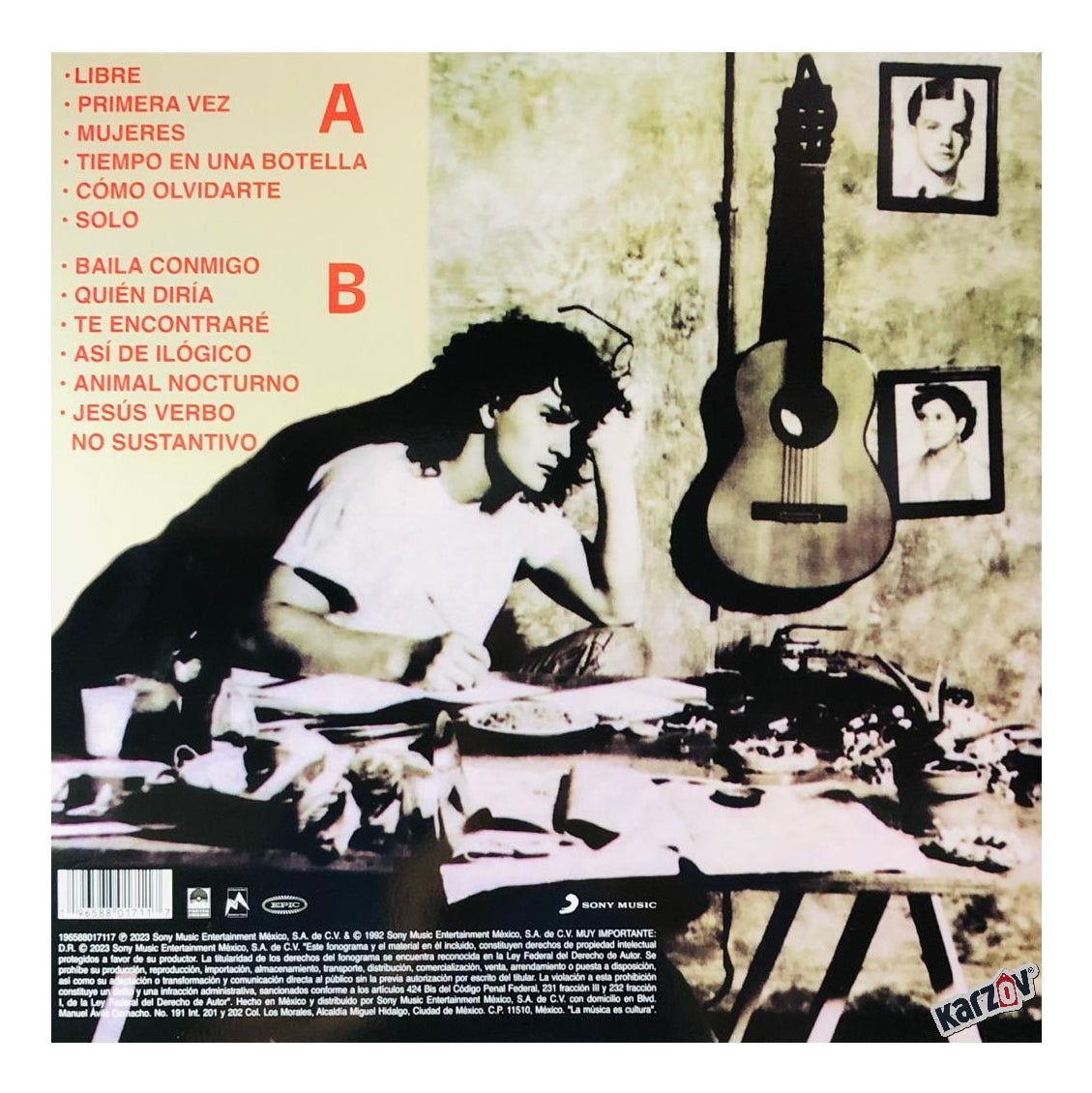 Ricardo Arjona Animal Nocturno Blanco White Lp Vinyl