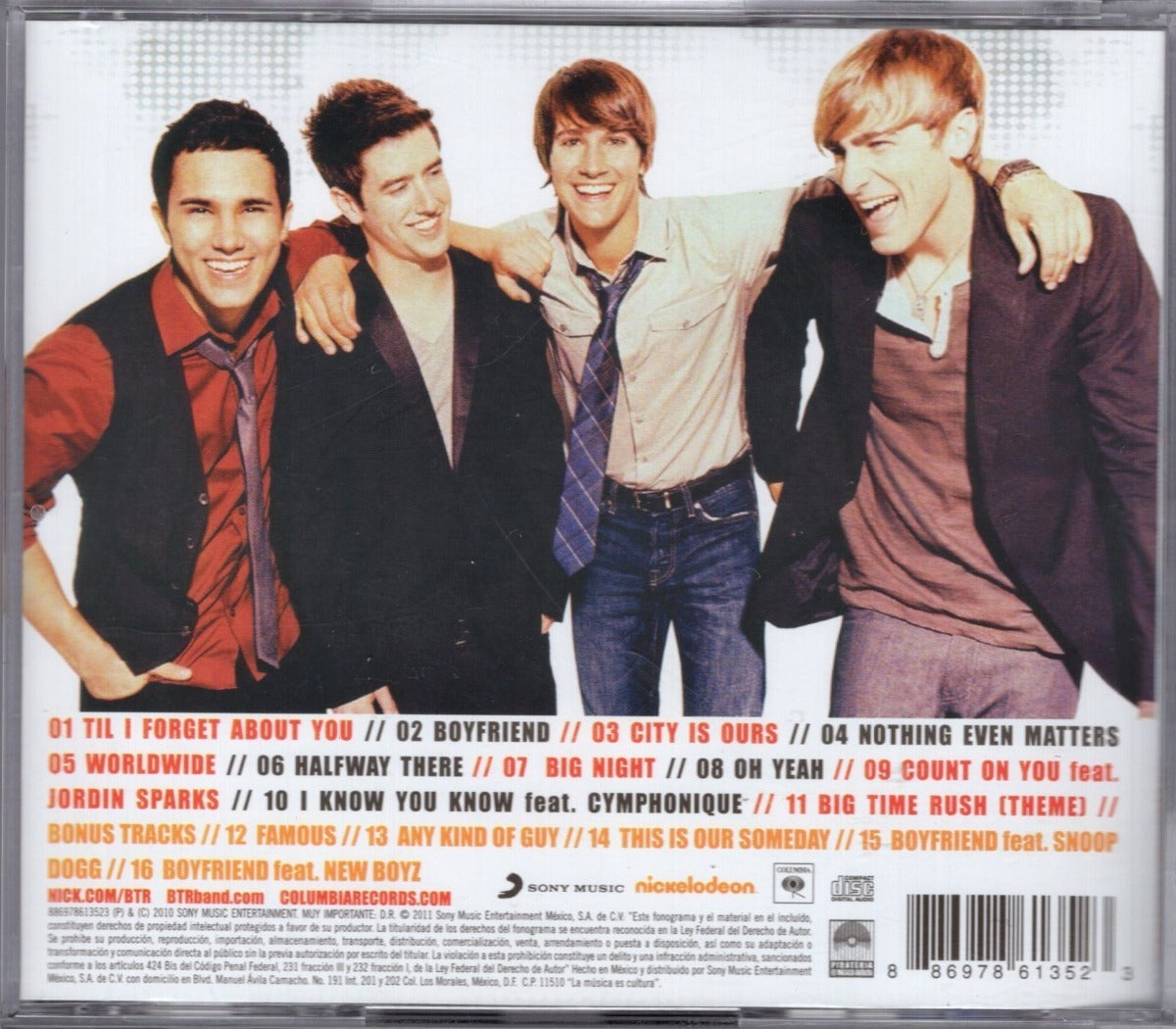 Big Time Rush Btr Disco Cd