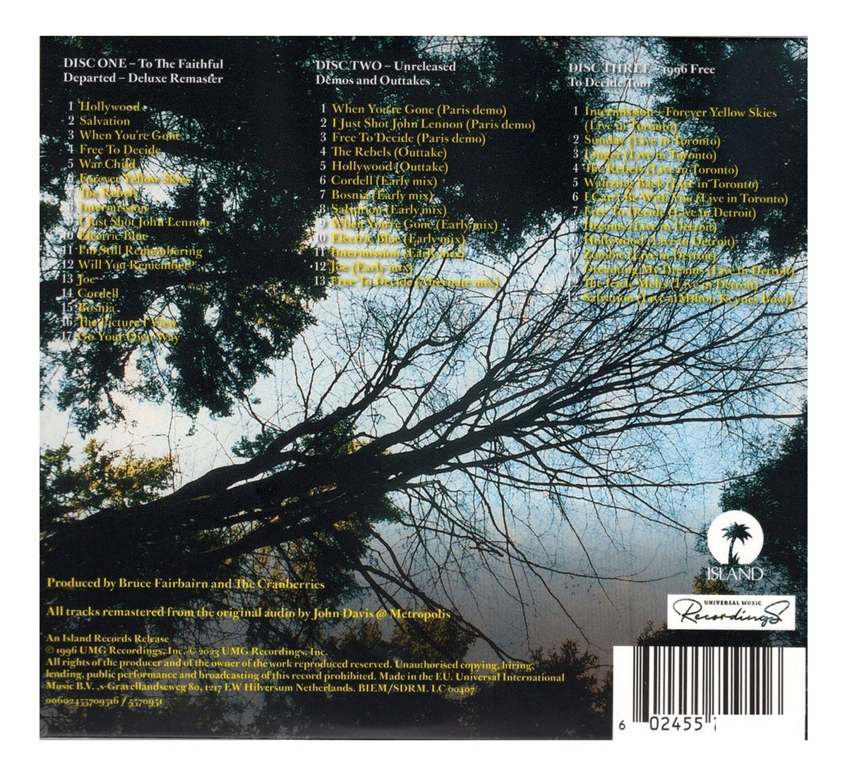 The Cranberries To The Faithful Departed Super Deluxe 3 Discos Cd