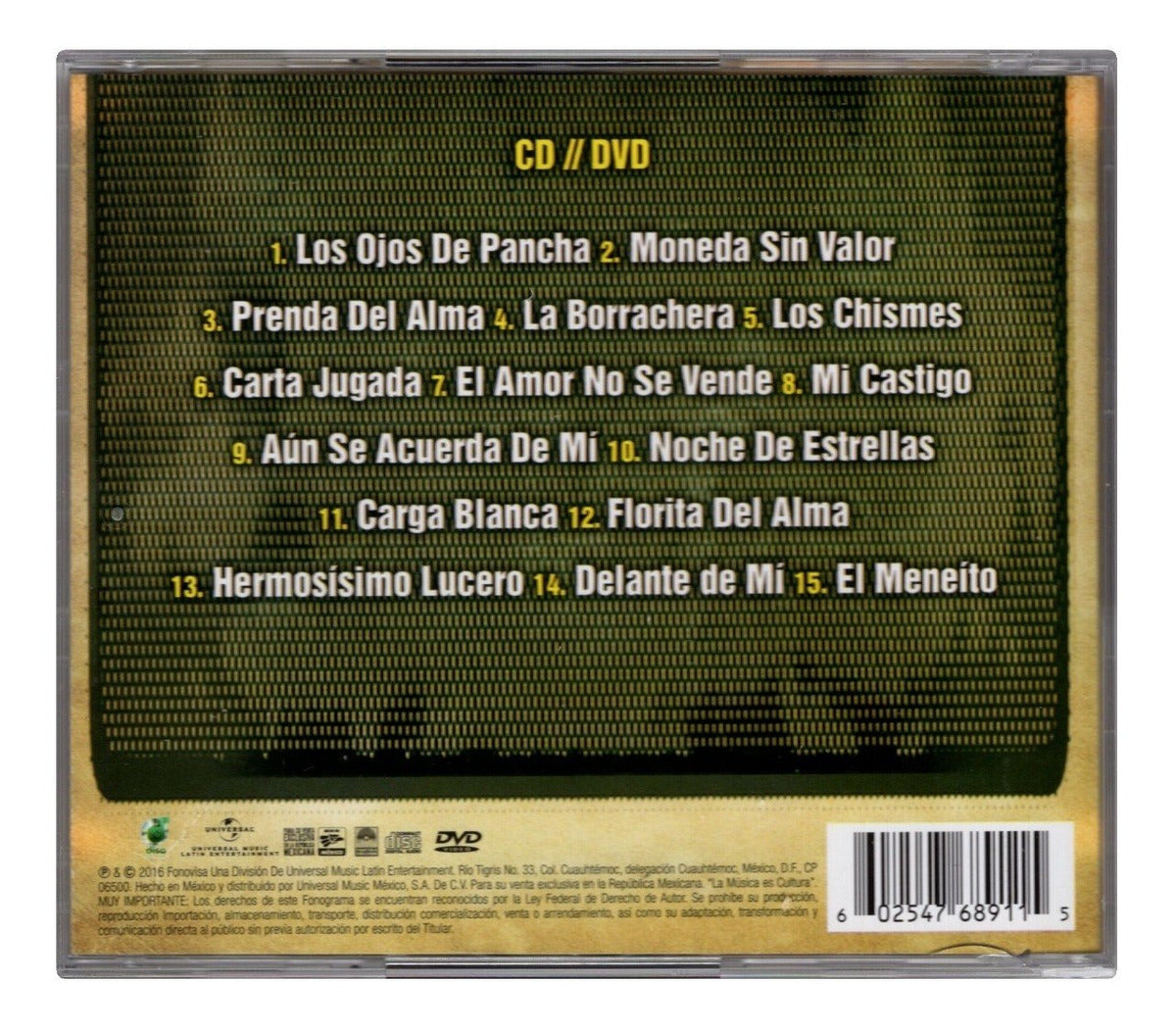 Pesado Tributo A Los Alegres De Teran 2 Discos Cd + Dvd