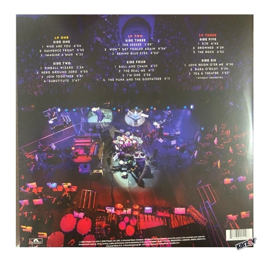 The Who With Orchestra Live At Wembley Red & Orange & Yellow 3 Lp Vinyl