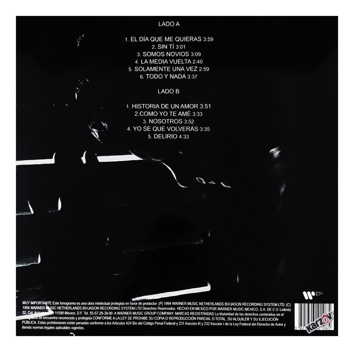 Luis Miguel Segundo Romance Lp Vinyl