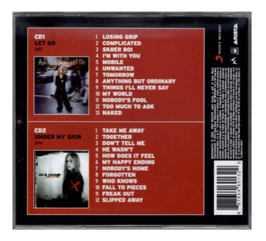 Avril Lavigne Let Go & Under My Skin Boxset 2 Discos Cd