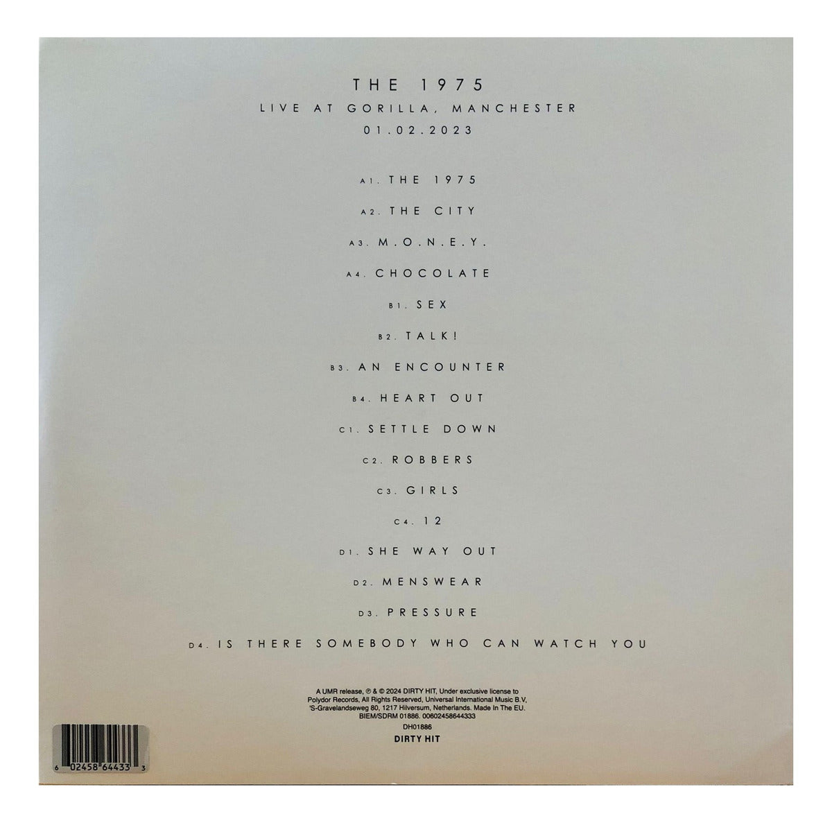 The 1975 Live At Gorilla Manchester Rsd 2024 2 Lp Vinyl