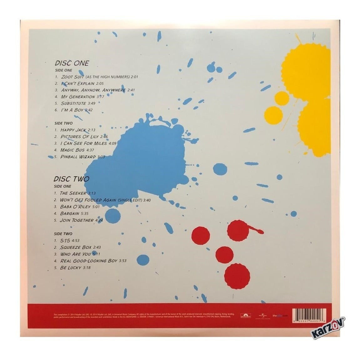 The Who Hits 50 ! 2 Lp Vinyl