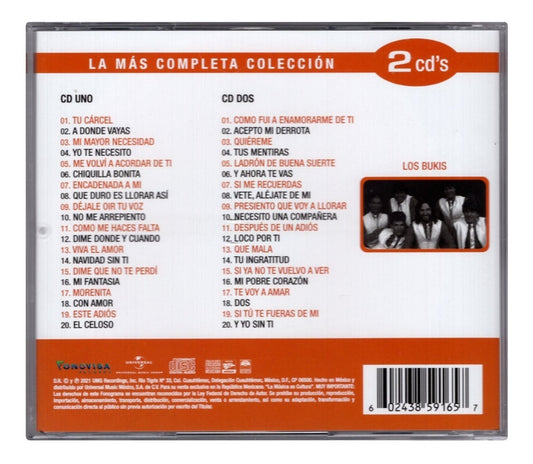 Los Bukis La Mas Completa Coleccion 2 Discos Cd