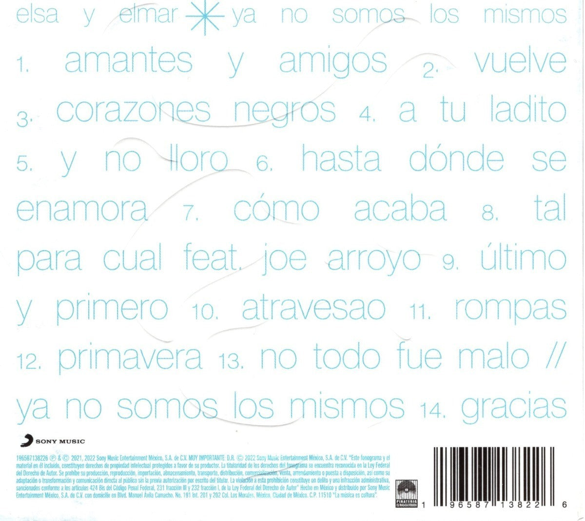 Elsa Y Elmar Ya No Somos Los Mismos Disco Cd