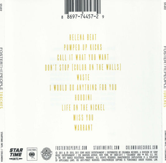 Foster The People Torches Disco Cd