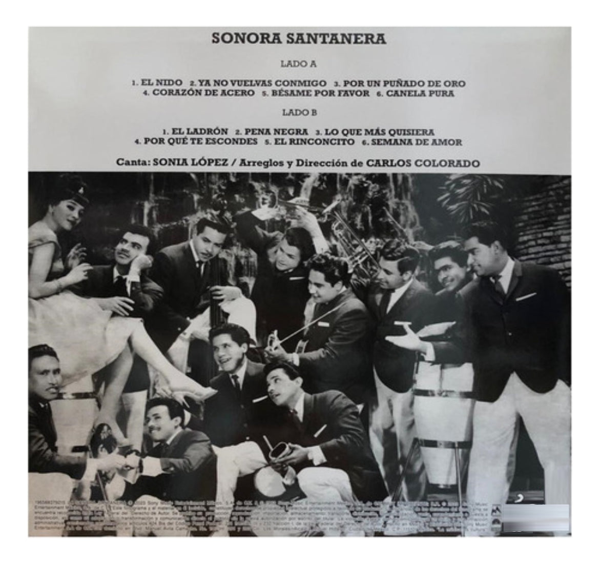 La Sonora Santanera Canta Sonia Lopez Blue Azul Lp Vinyl