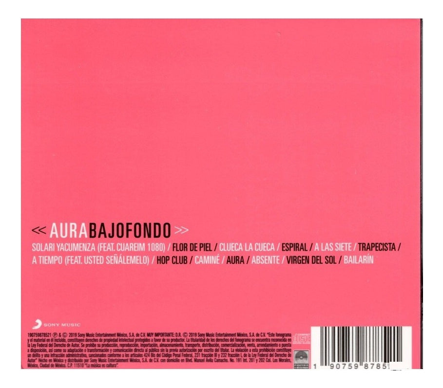 Aura Bajofondo Disco Cd
