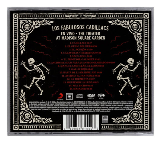 Fabulosos Cadillacs Theater Madison Square Garden Cd + Dvd