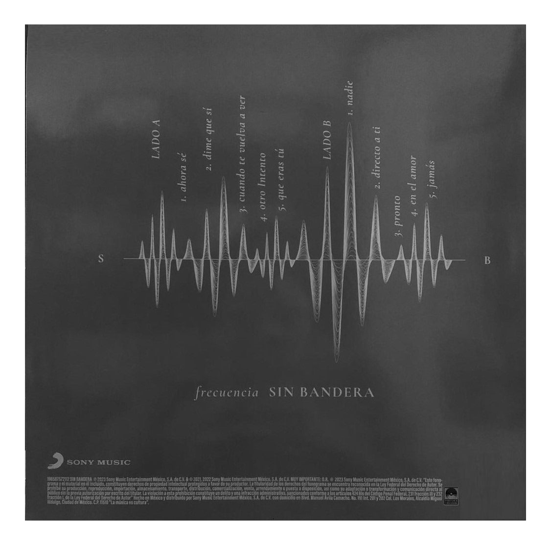 Sin Bandera Frecuencia White Blanco Lp Vinyl