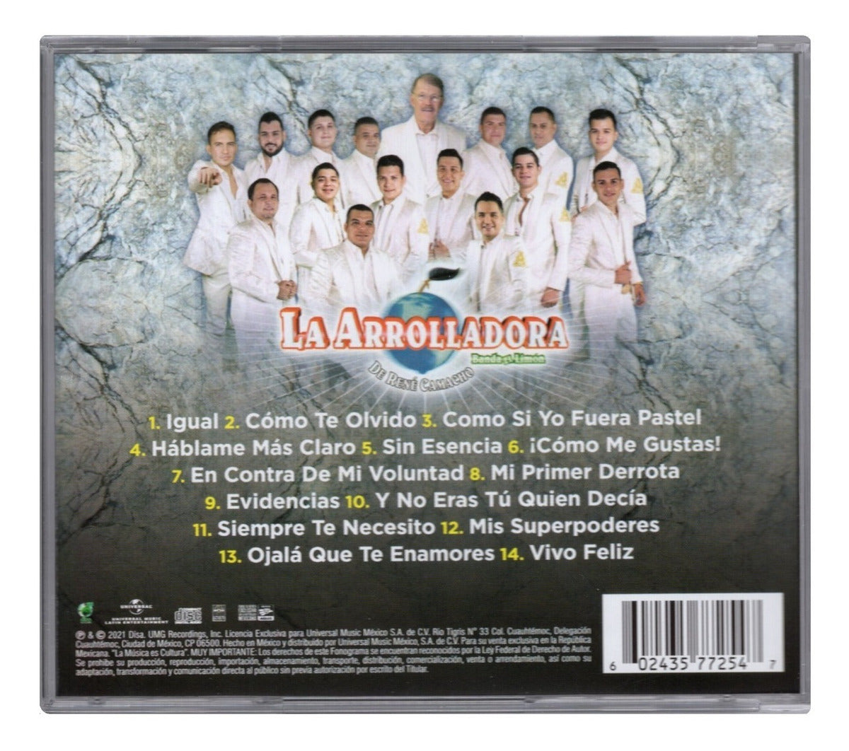 La Arrolladora Banda El Limon En Contra De Mi Voluntad Disco CD