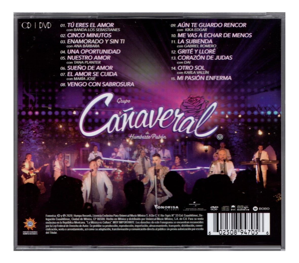 Grupo Cañaveral Veinticinco Disco Cd + Dvd