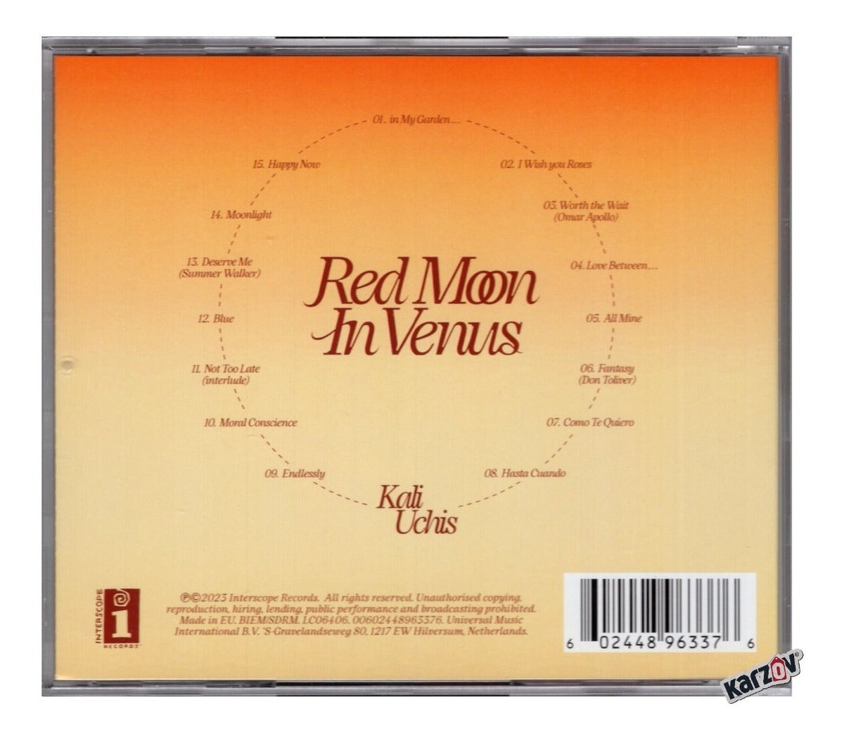 Kali Uchis Red Moon In Venus Disco Cd