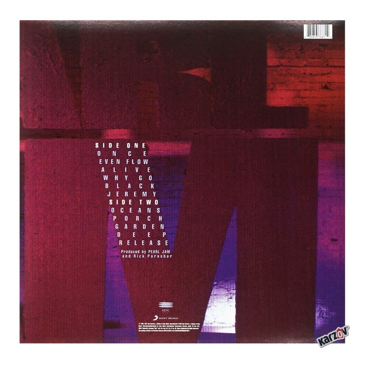 Pearl Jam Ten Lp Vinyl