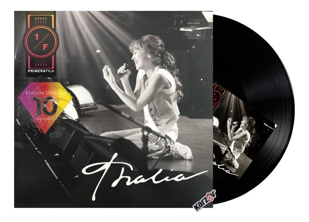 Thalia Primera Fila 10 Años Vinyl Lp + Dvd