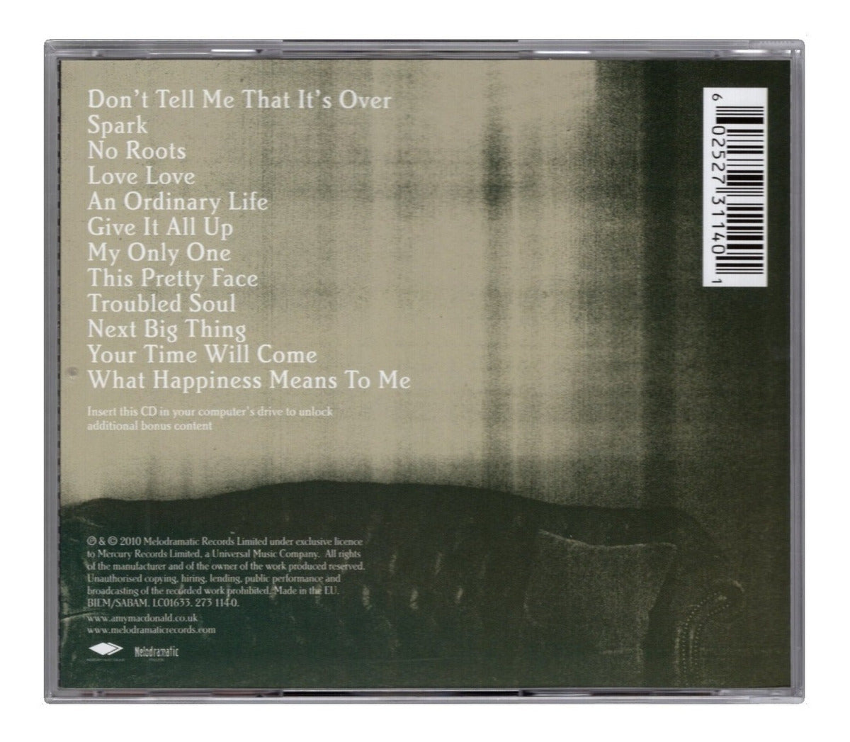 Amy Macdonald A Curious Thing Disco Cd