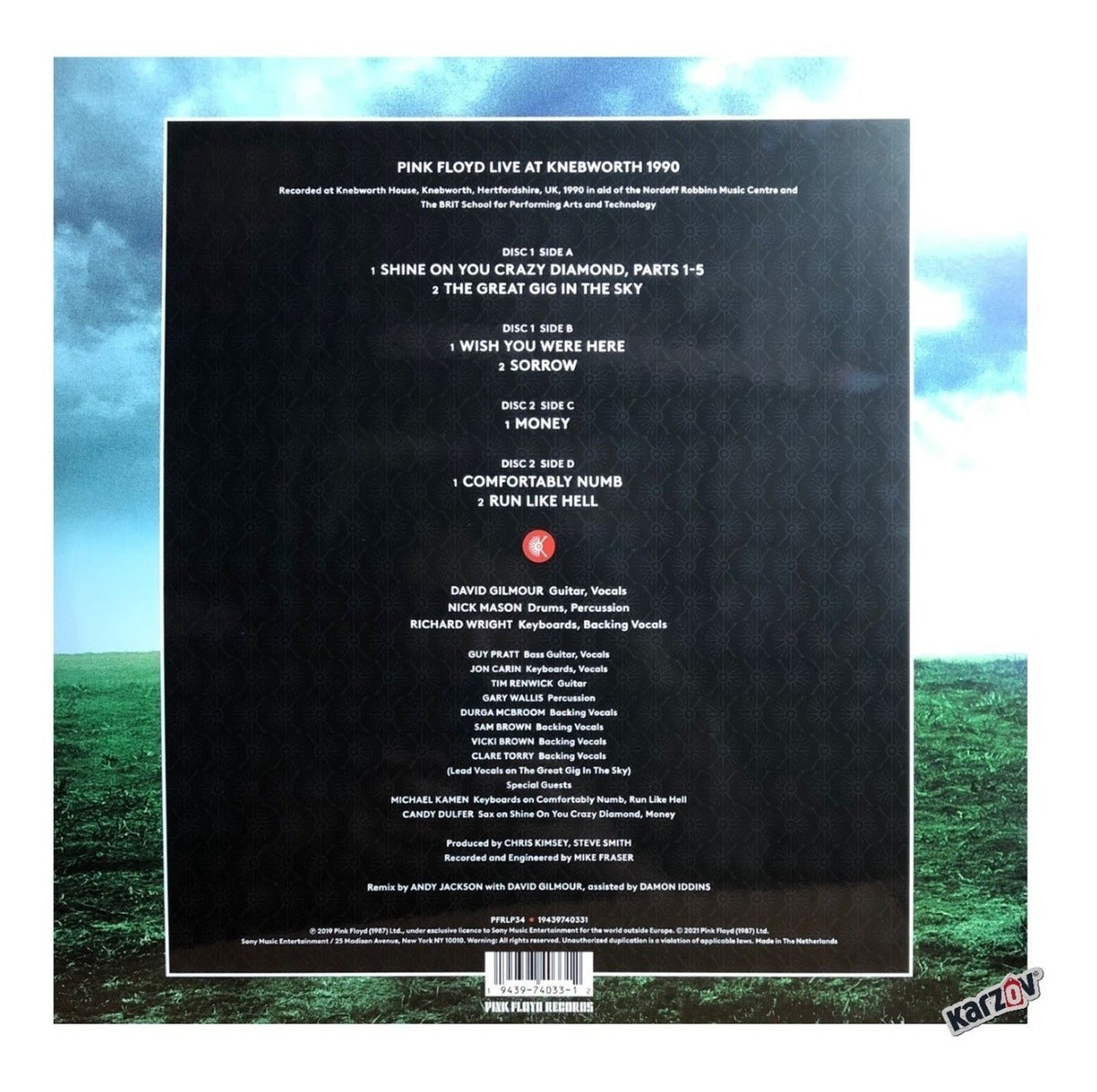 Pink Floyd Live At Knebworth / 1990 2 Lp Vinyl