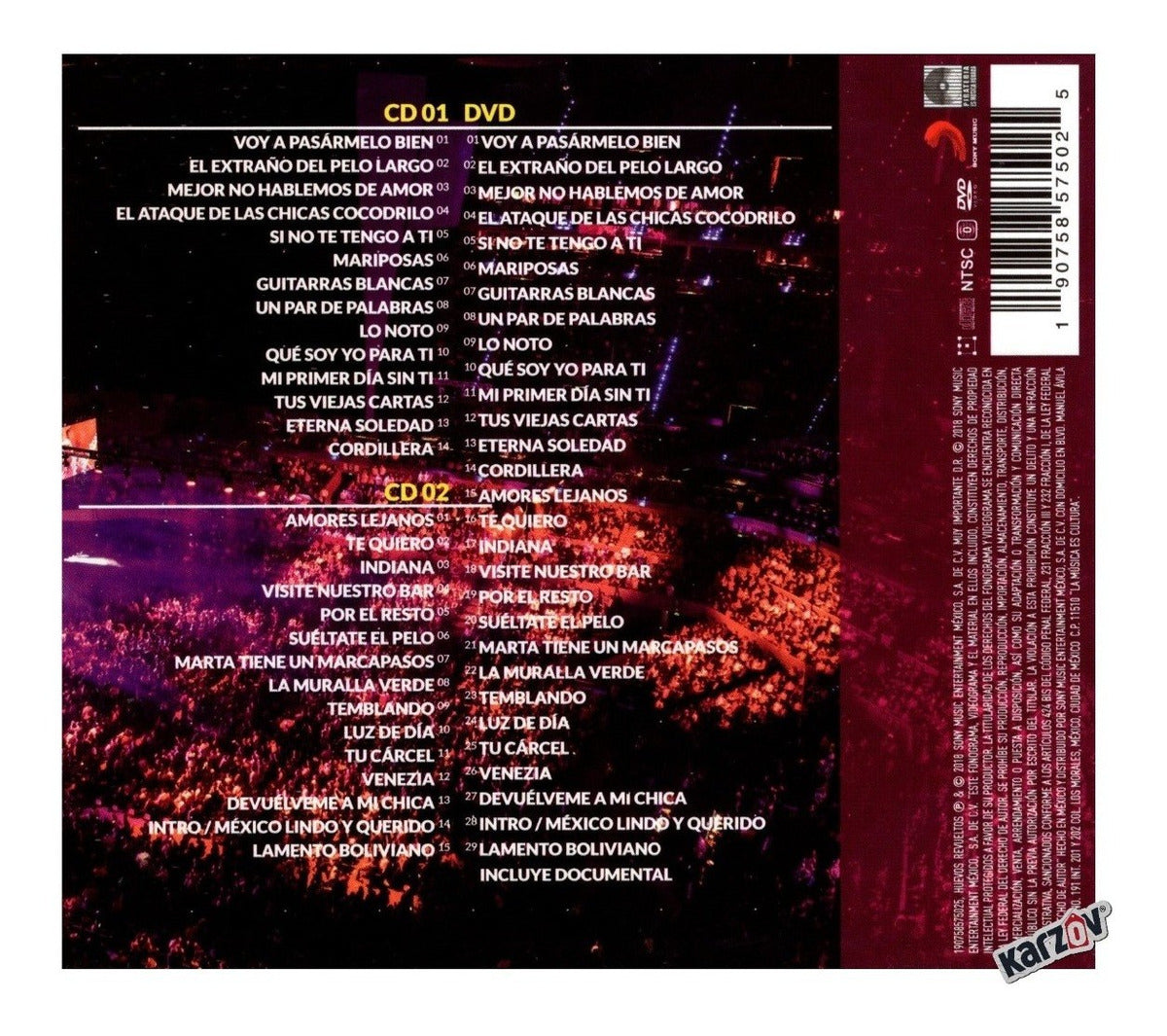 Hombres G & Enanitos Verdes Huevos Revueltos En Vivo 2cd+dvd