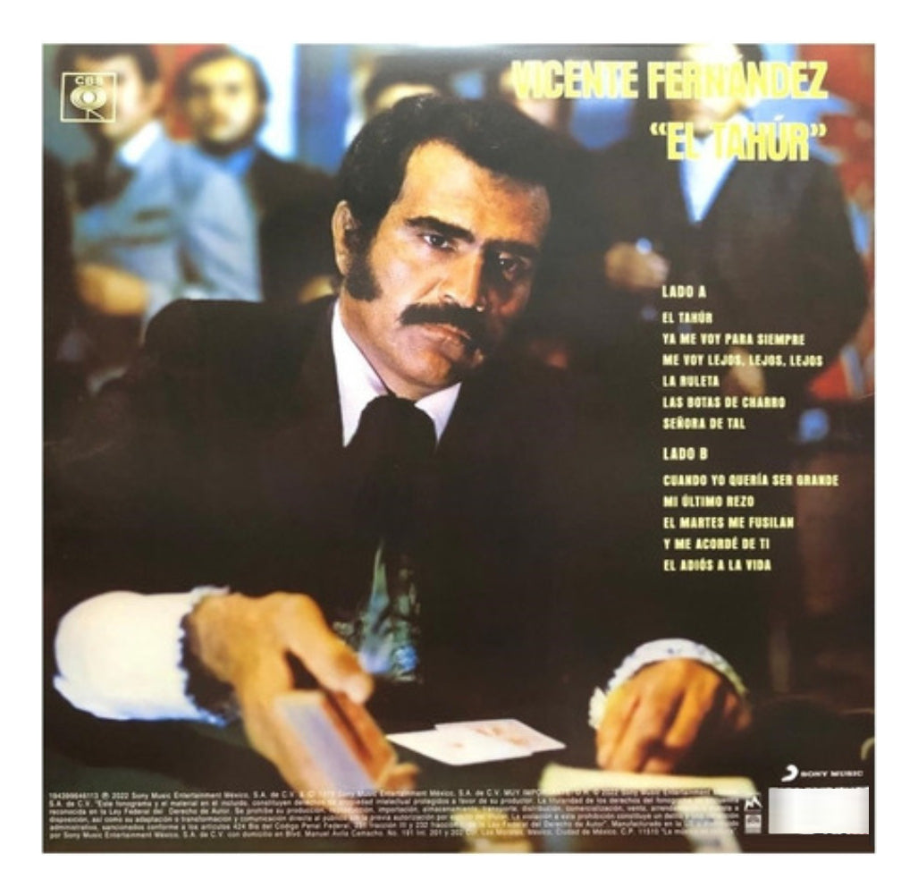 Vicente Fernandez El Tahur Lp Vinyl