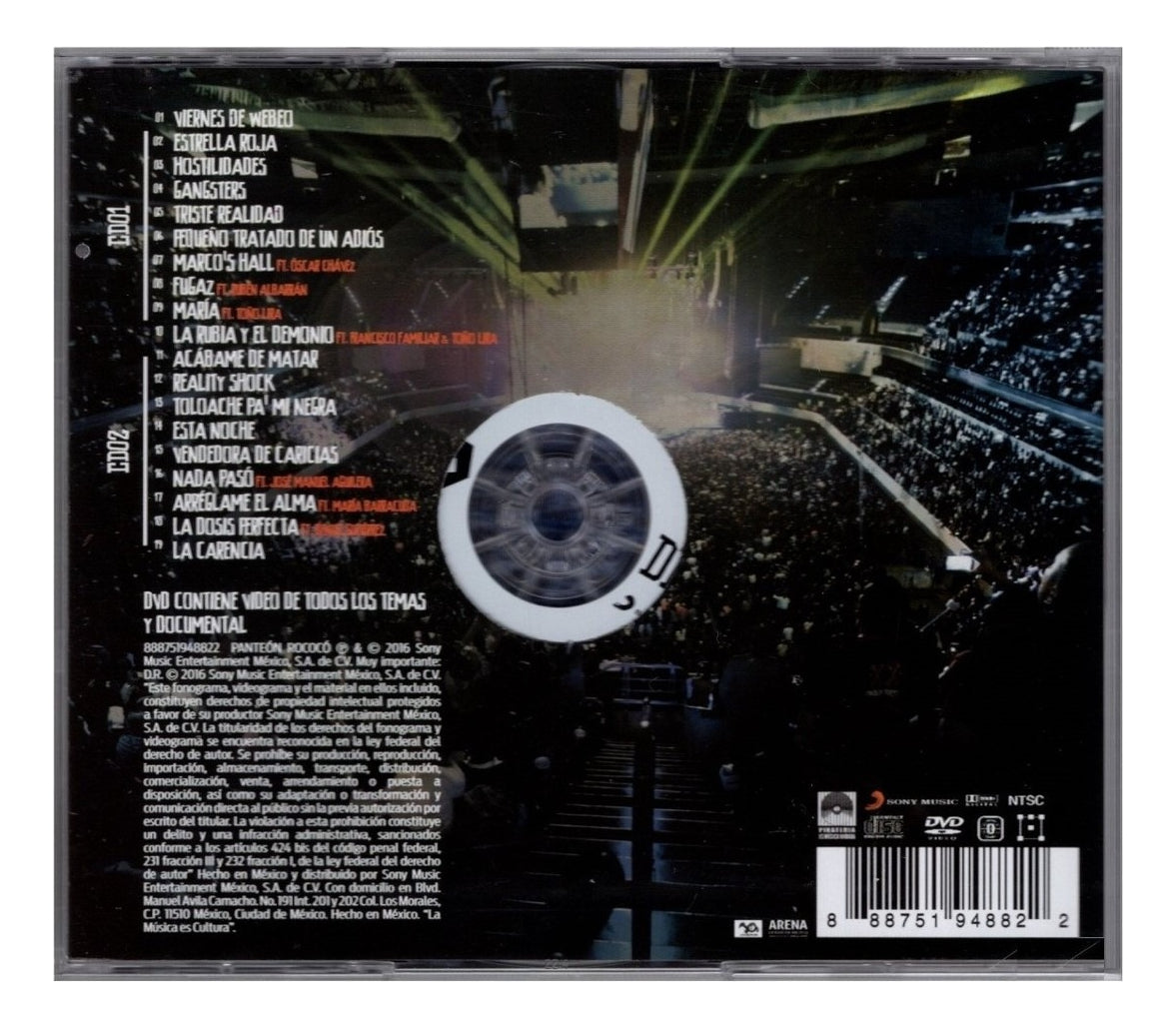 Panteon Rococo XX Años 20 Veinte 2 Discos Cd + Dvd