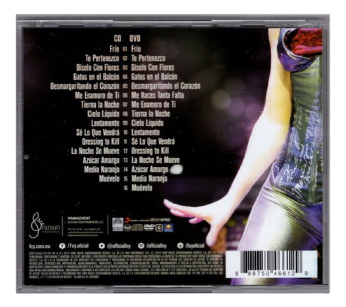 Fey Todo Lo Que Soy En Vivo Cd + Dvd