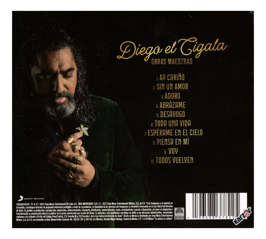 Diego El Cigala Obras Maestras Disco Cd