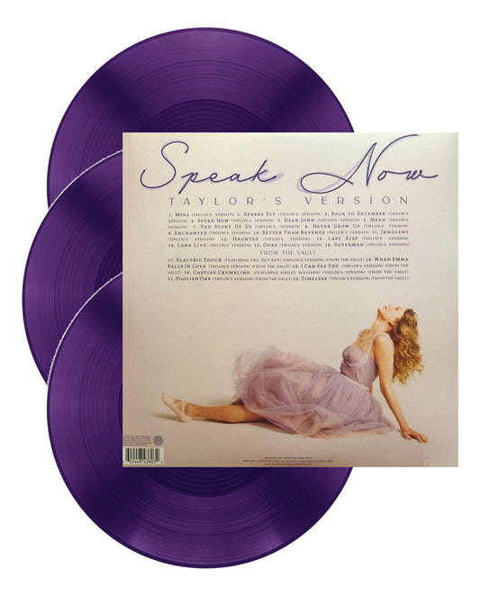 Taylor Swift Speak Now Taylor Version Purple 3 Lp Vinyl