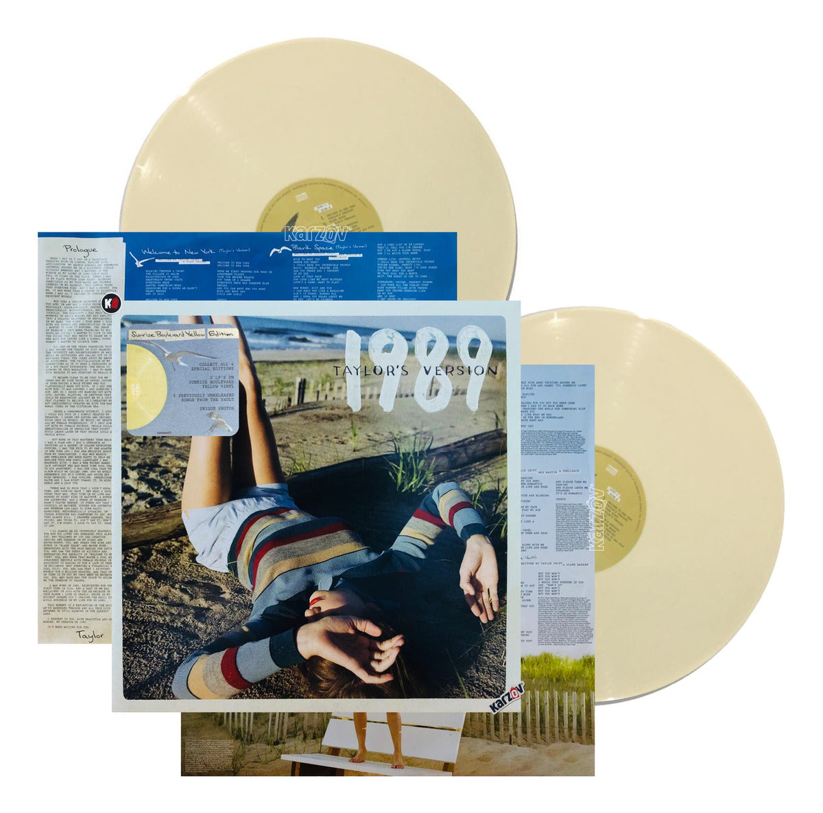 Taylor Swift 1989 Taylor Version Yellow 2 Lp Vinyl