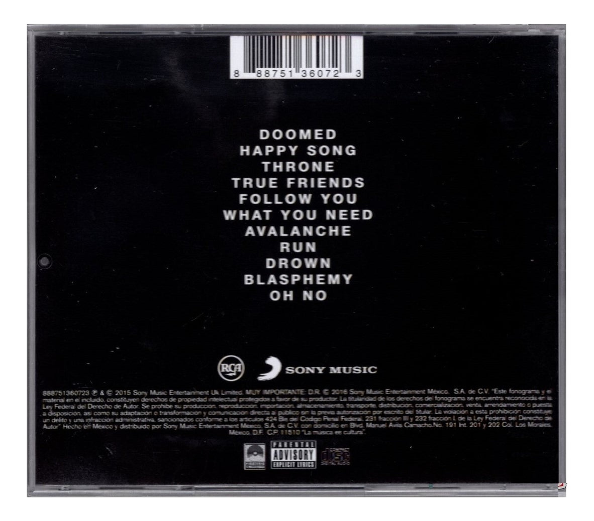 That's The Spirit Bring Me The Horizon Disco Cd