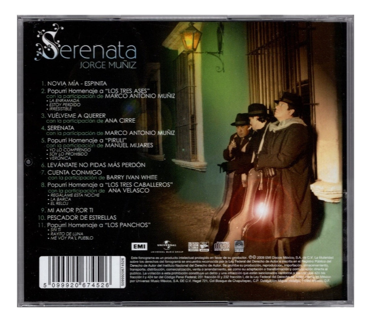 Jorge Muñiz Serenata Disco Cd