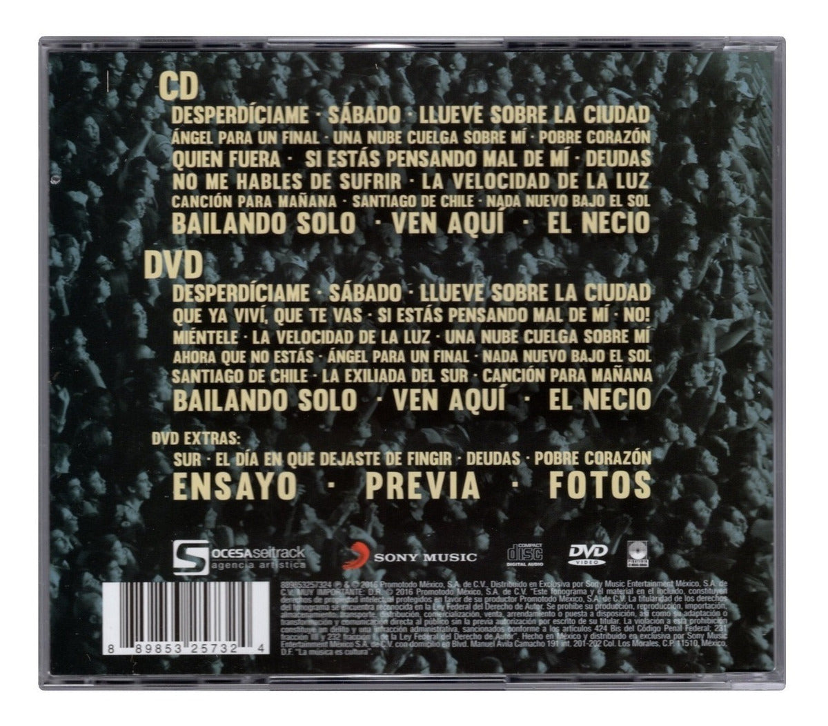 Los Bunkers Scl Disco Cd + Dvd