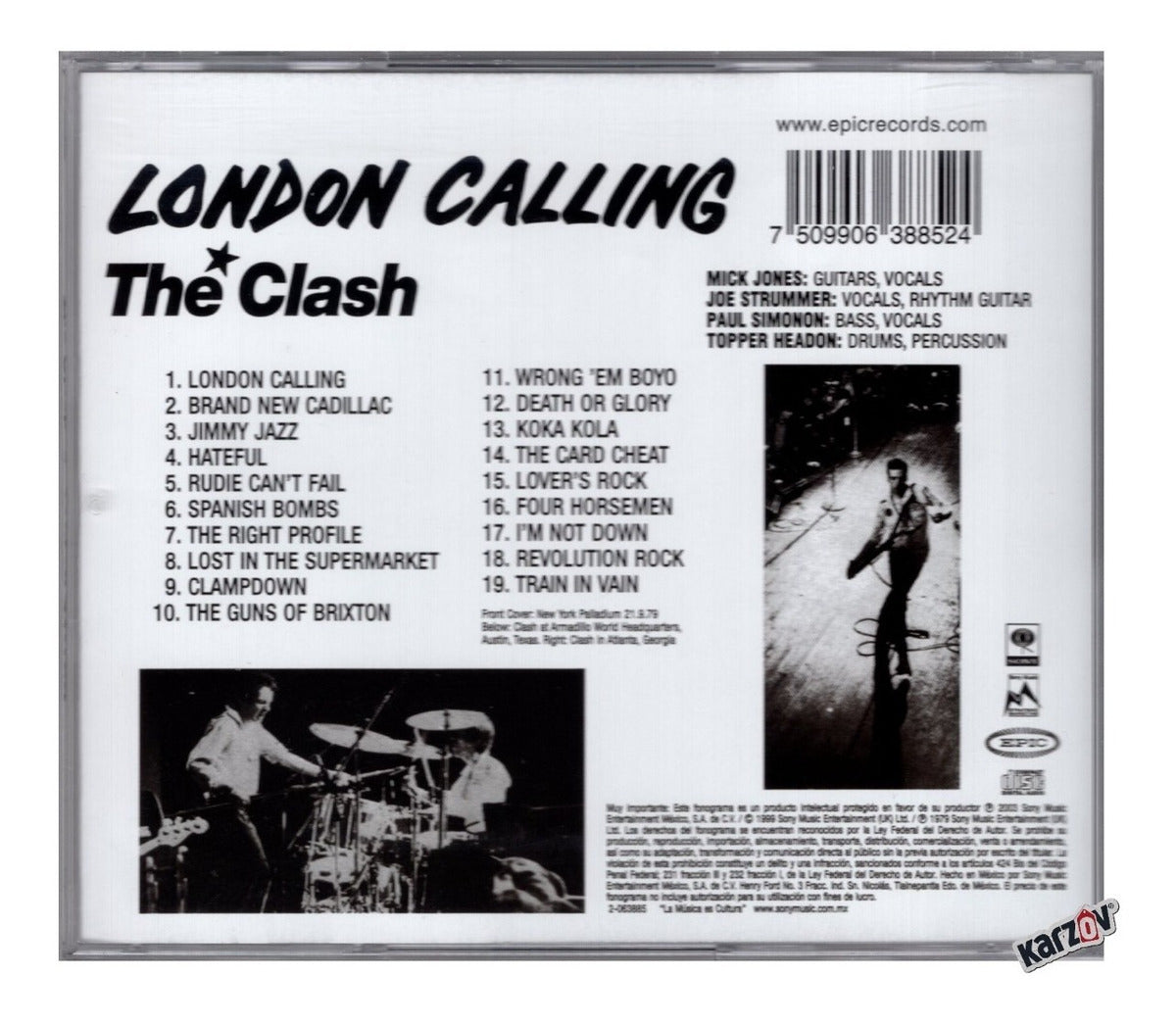 The Clash London Calling Disco Cd