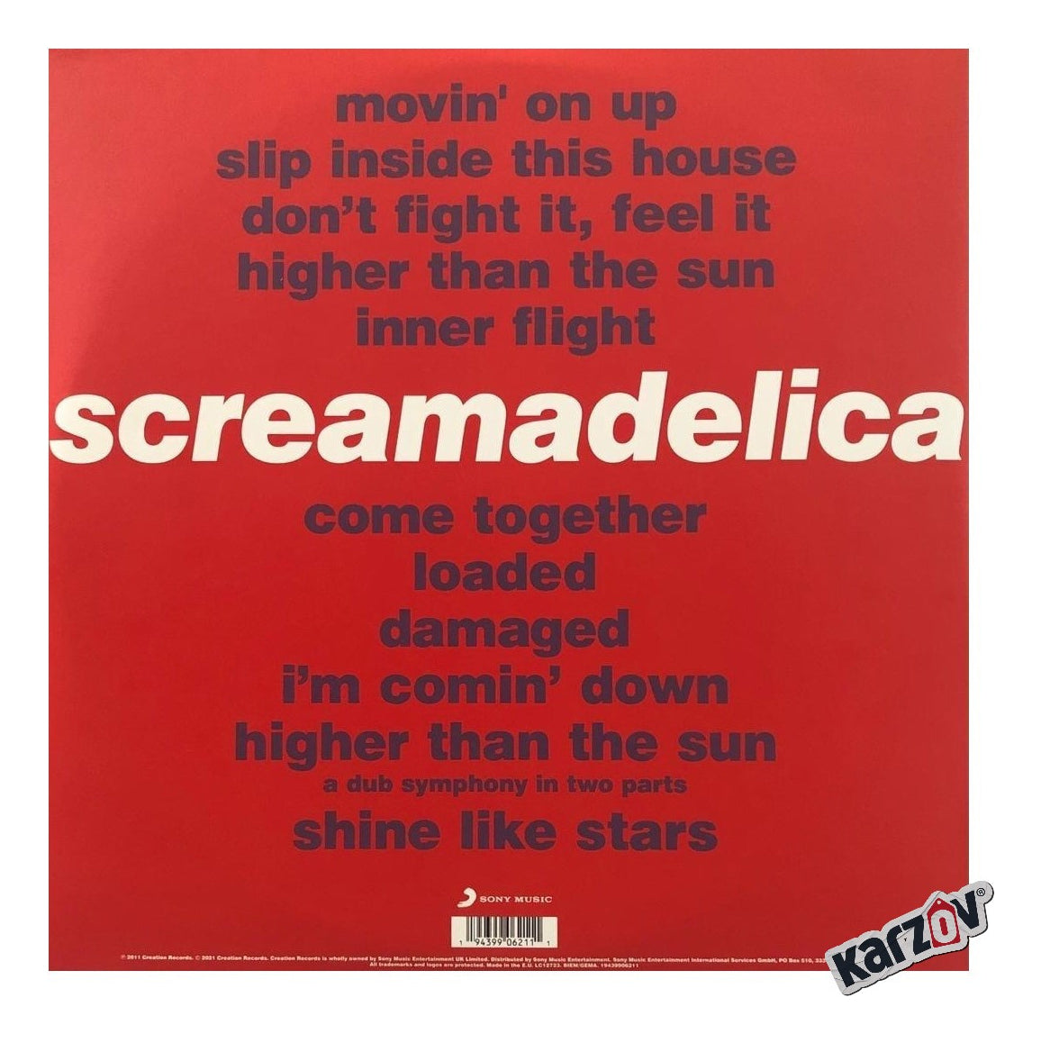 Primal Scream Screamadelica Picture 2 Lp Vinyl