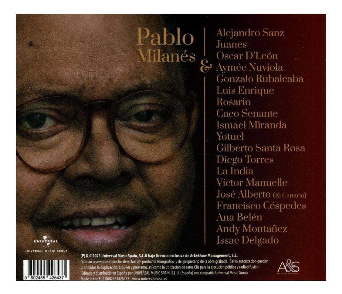 Pablo Milanes Amor Y Salsa 80th Aniversario Disco Cd