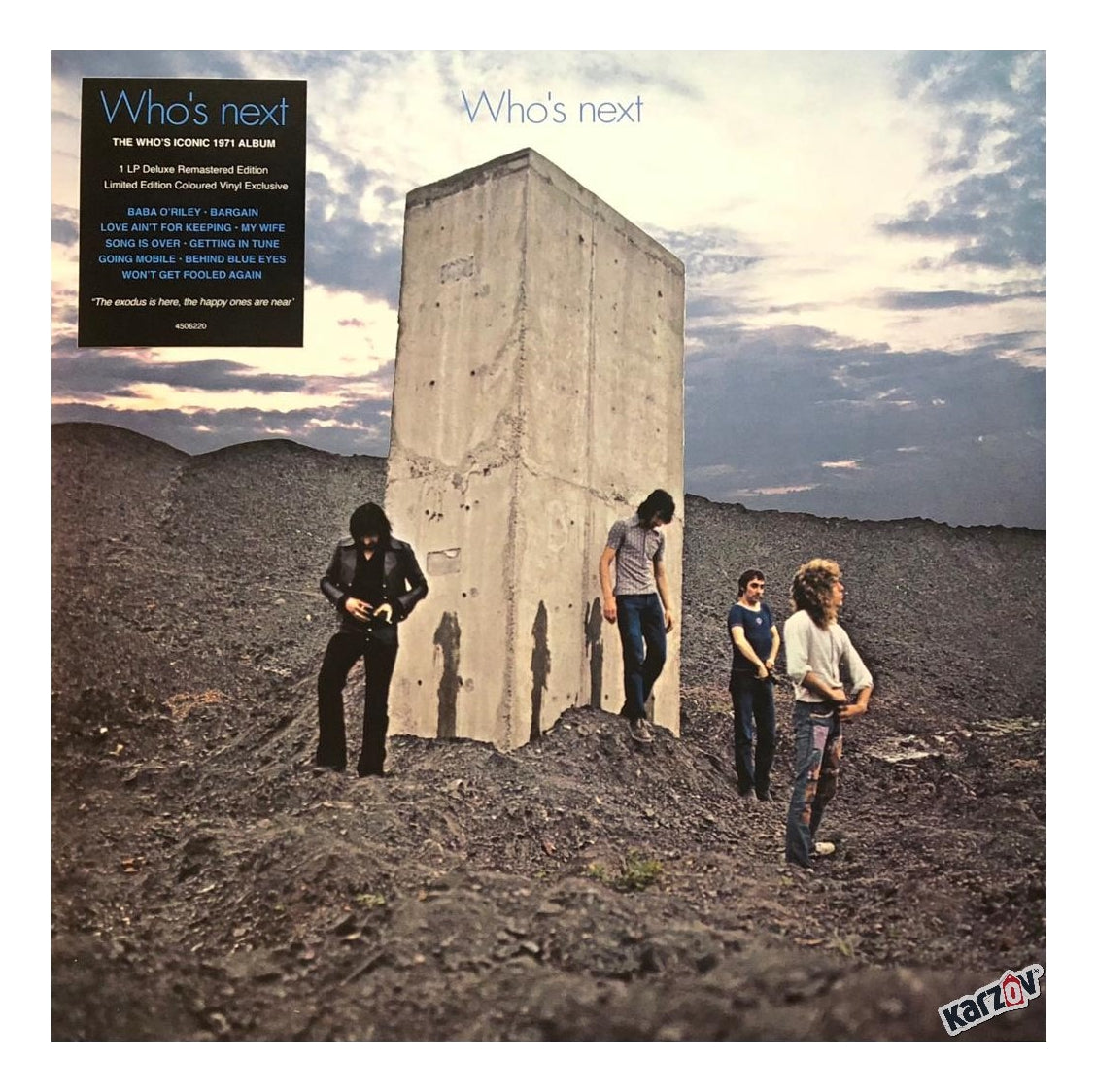 The Who Who's Next Remastered Sea Blue Clear Lp Vinyl