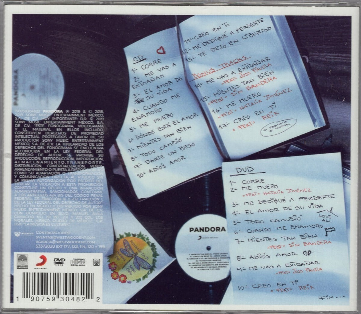 Pandora Mas Pandora Que Nunca 2 Discos Cd + Dvd