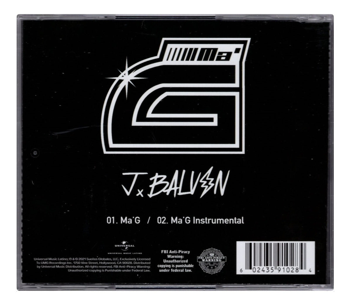 J Balvin Ma' G Mag Disco Cd