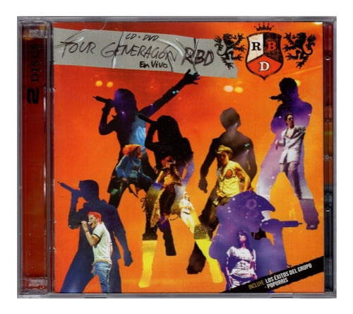 Rbd Tour Generacion Rbd En Vivo 2 Disco Cd + Dvd