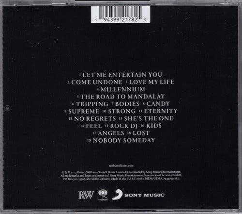 Robbie Williams Xxv Disco Cd