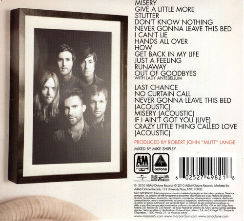 Maroon 5 Hands All Over Deluxe Disco Cd