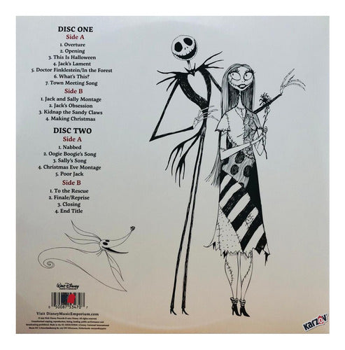Nightmare Before Christmas Soundtrack Zoetrope 2 Lp Vinyl